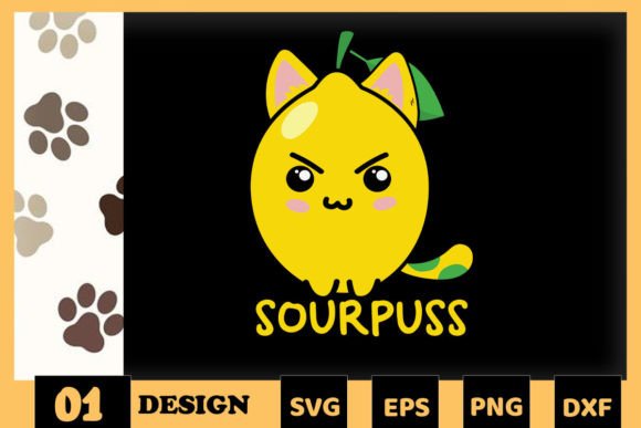 Animal Puns Sourpuss Cat Embroidery Design Review