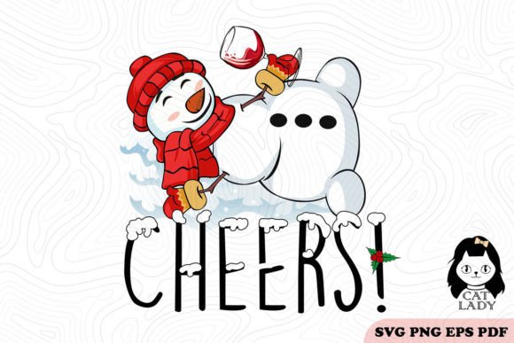 Cheers Snowman Christmas SVG PNG Review