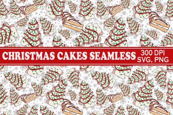 Christmas Tree Cake Seamless SVG PNG Review