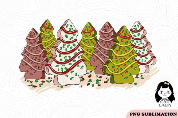 Christmas Tree Cakes Forest SVG PNG Review