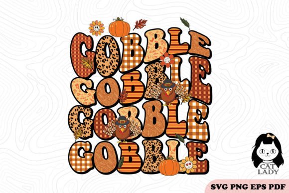 Gobble Thanksgiving Pattern SVG PNG Review
