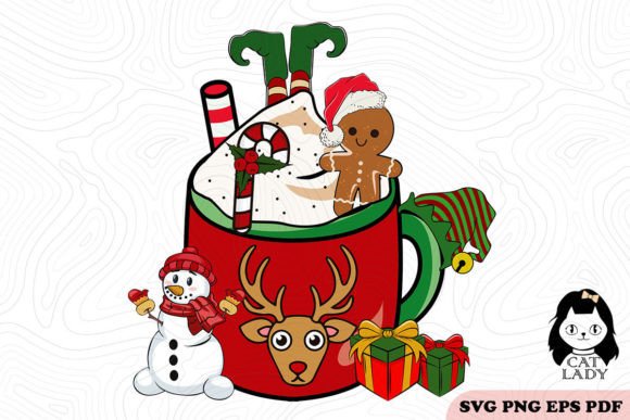 Hot Cocoa Christmas ELF SVG PNG Review