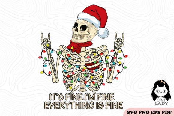 It's Fine I'm Fine Christmas SVG PNG Review