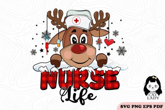 Nurselife Christmas Reindeer SVG PNG Review