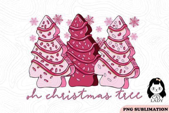 Oh Christmas Tree Pink Tree SVG PNG Review