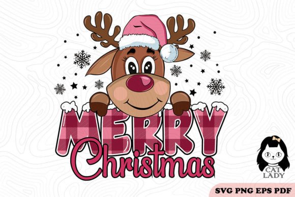 Reindeer Merry Christmas SVG PNG Review