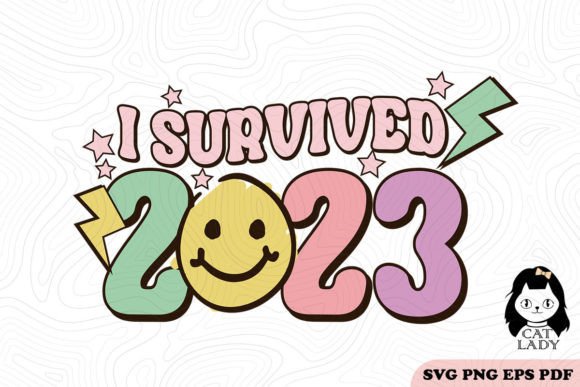 Retro I Survived 2023 SVG PNG Review