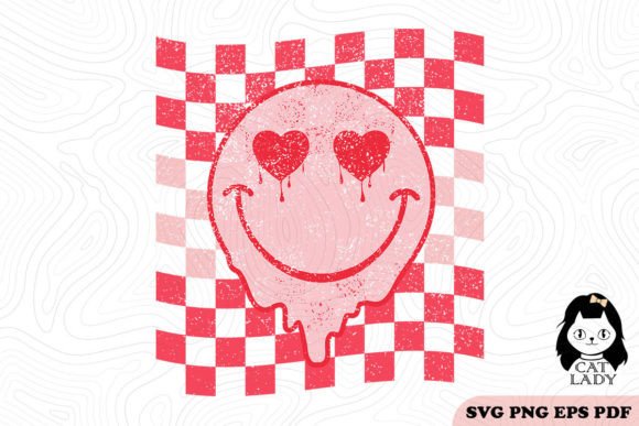 Retro Valentines Smiley Face SVG PNG Review