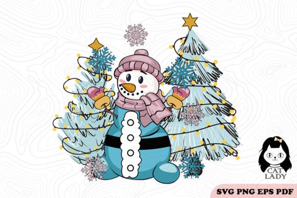 Snowman Christmas Tree Winter SVG PNG Review