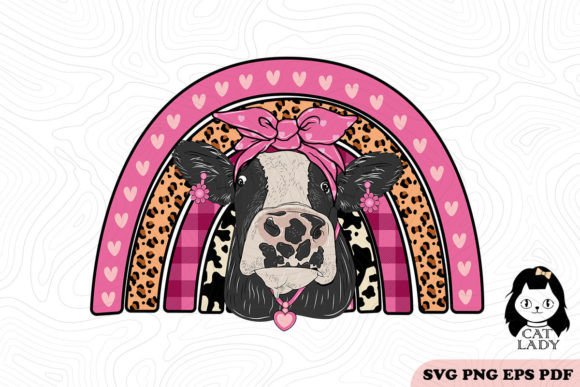 Valentine Cow SVG PNG Sublimation Review for Embroidery Projects